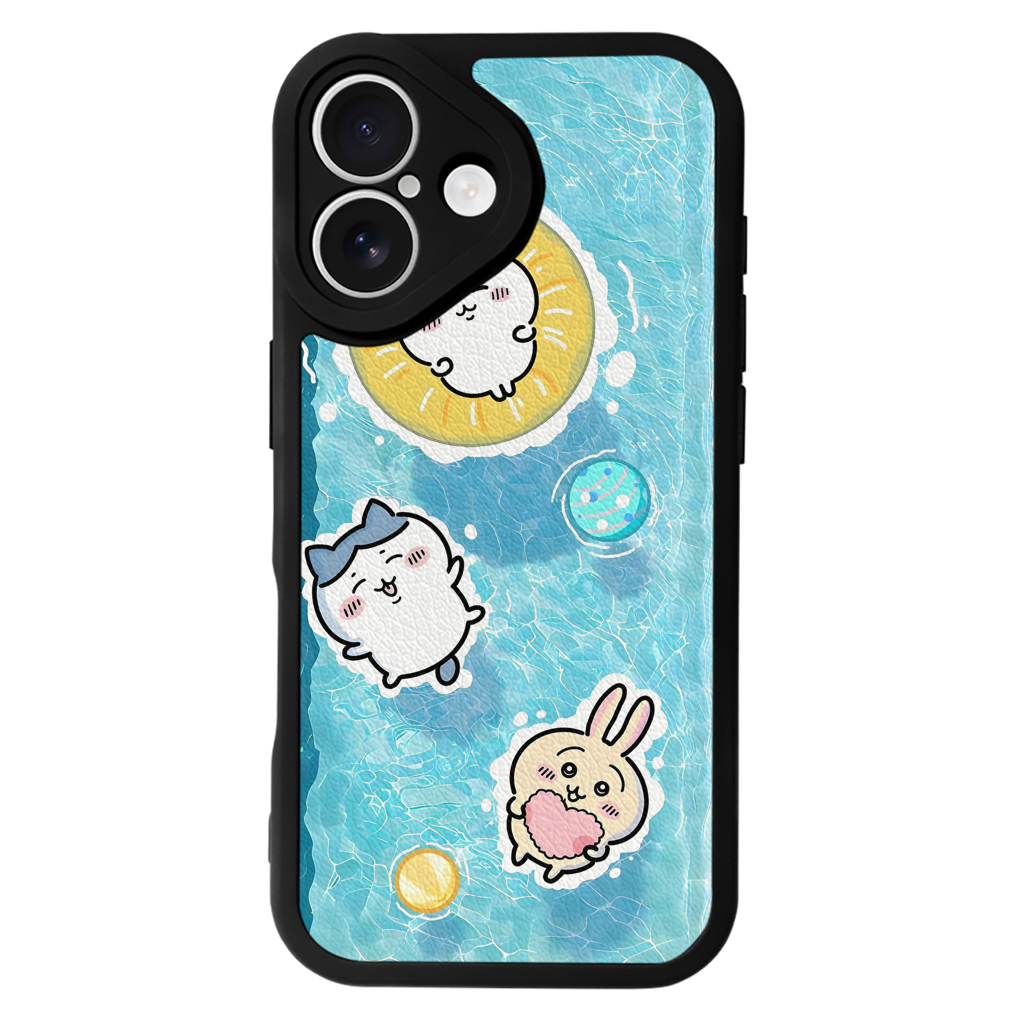（画像用） ちいかわ Chii-kawa 【iPhone 16シリーズ対応】シリコンスマホケース（レザー調） 材質：シリコン